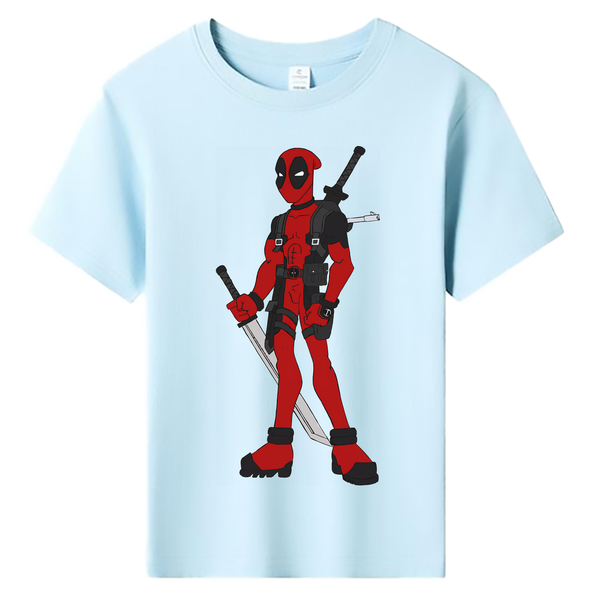（画像用） Deadpool デッドプール 綿100％キッズTシャツ（フロントプリント）